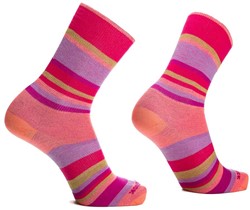 Wrightsock Eco Explore Crew - Pink Stripes - Sokken