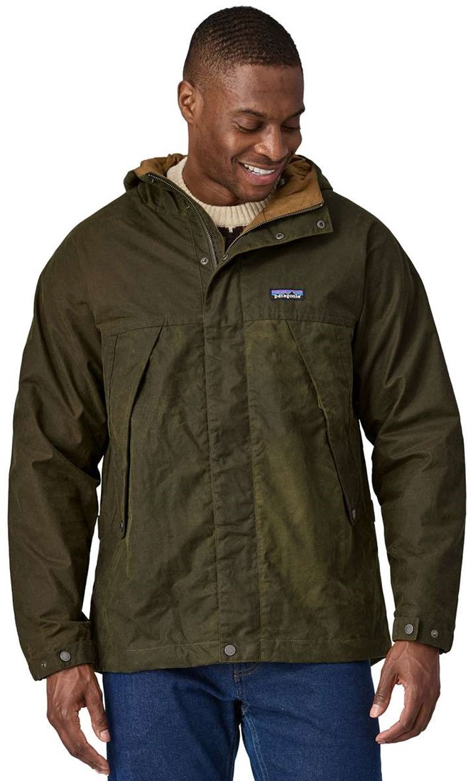 Patagonia Waxed Cotton Jacket Basin Green L uw specialist in outdoor wintersport hockey en meer